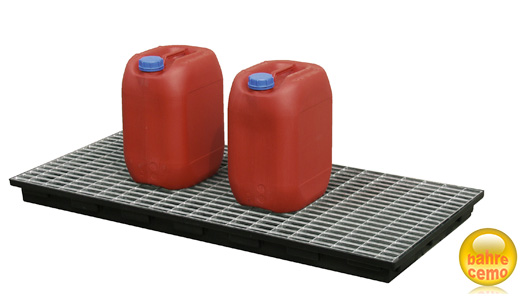 Beispiel Stahlgitterrost verzinkt für PE-Auffangwanne 30 Liter