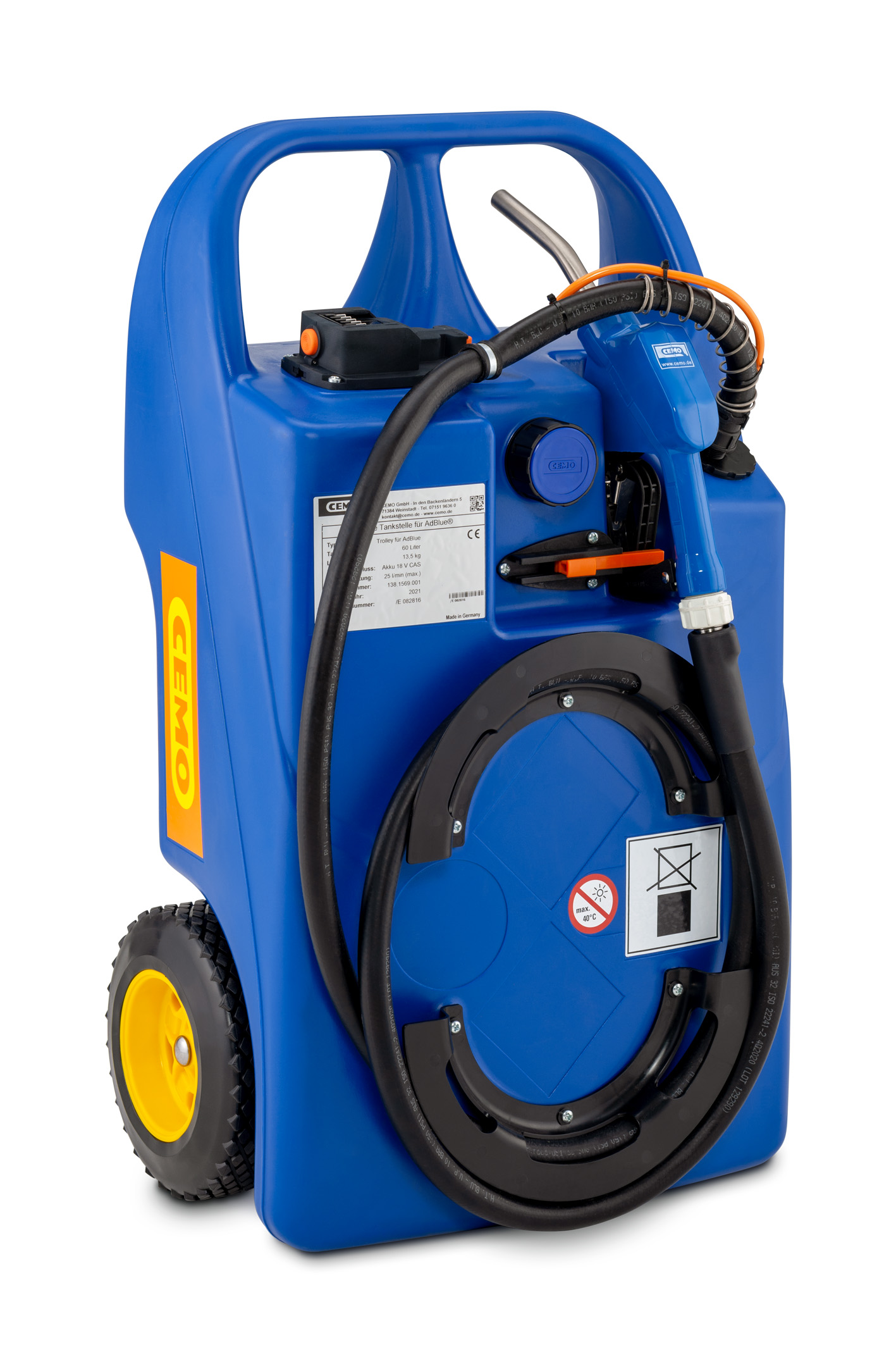 11592_02_Trolley_60L_ohneAkku_2021-06 Trolley 60 Liter für AdBlue® mit Pumpe und CAS-Akkusystem | Lieferumfang ohne Akku und Ladegerät –