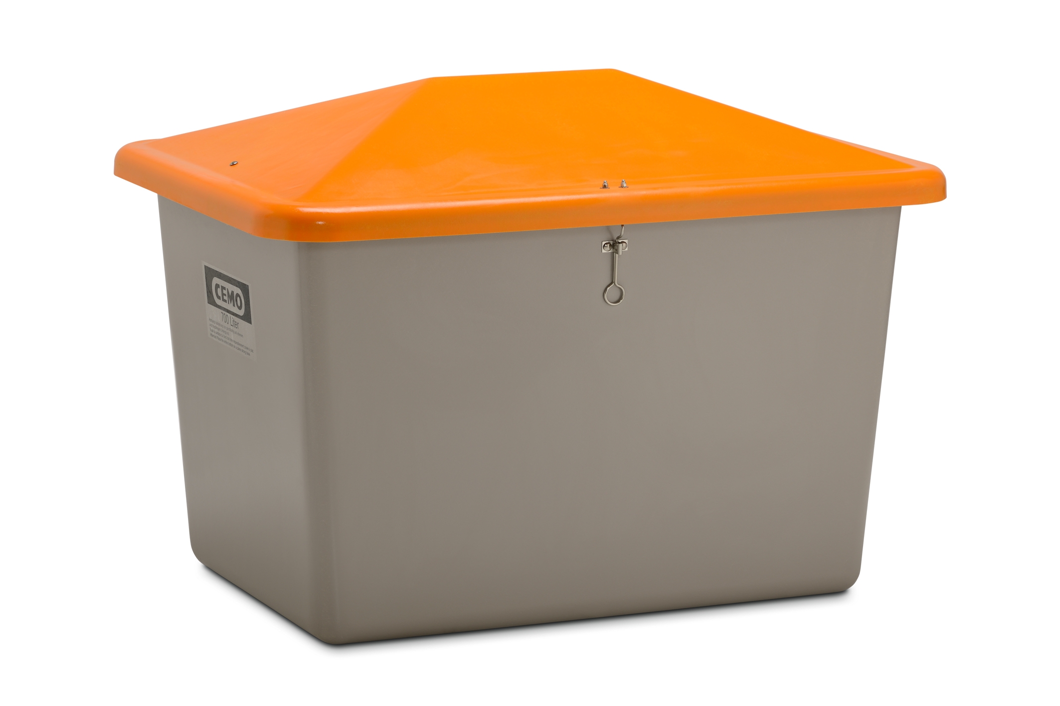 Streugutbox mit Vandalismusdeckel ohne Entnahme-Öffnung 700 Liter