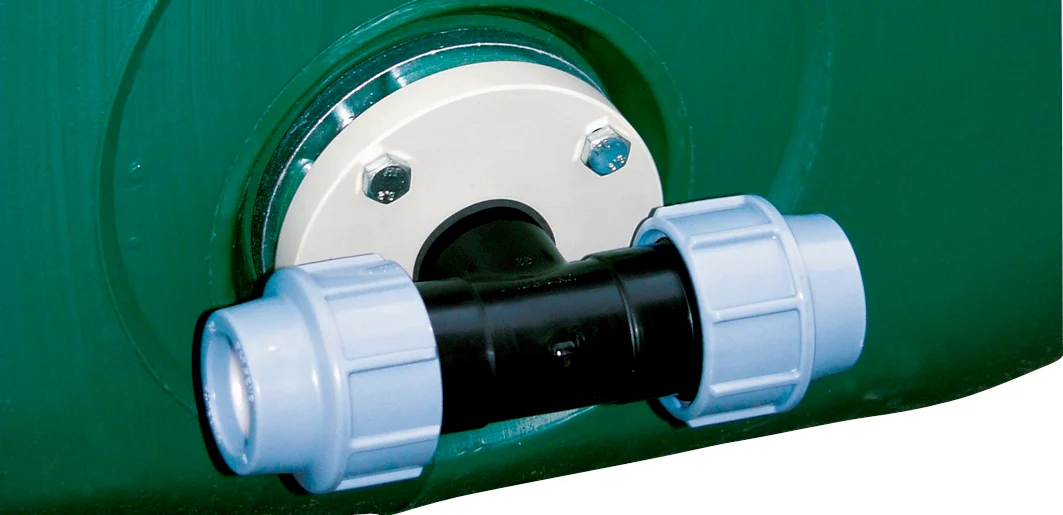 607f7e439e29114d0fc6049d959f640e Uni-Flanschanschluss T-Stück 1"