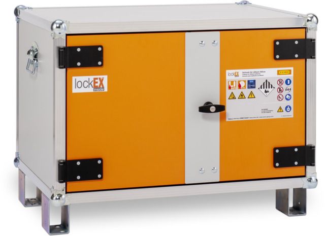 Akku-Ladeschrank 8/5 Basic 230 Volt lockEX2.0 mit Stapelfüßen Postfach