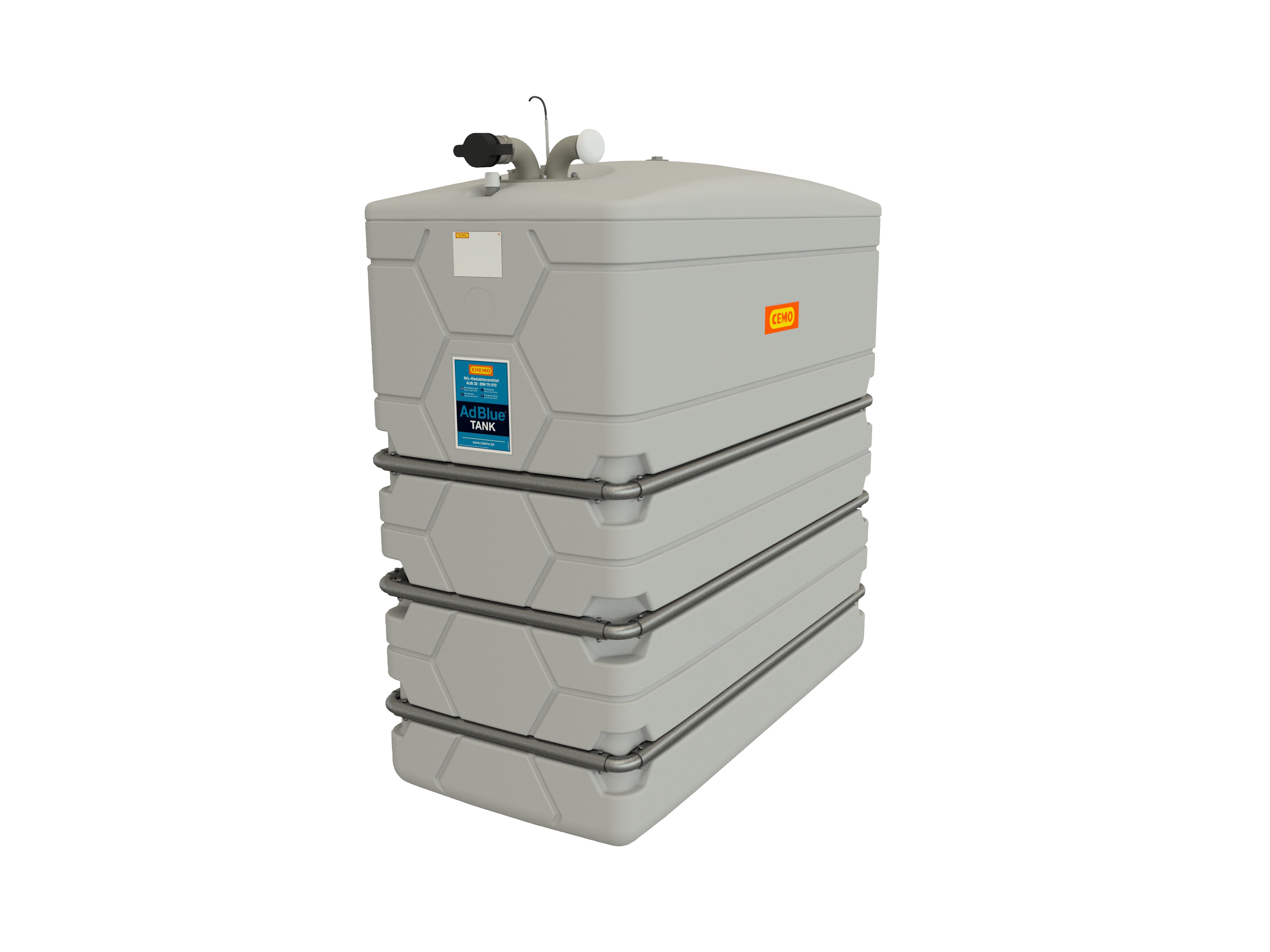 IBC-Tank, Speichertank, Kraftstofftank, Polyethylen-Tank, gestapelter Tank