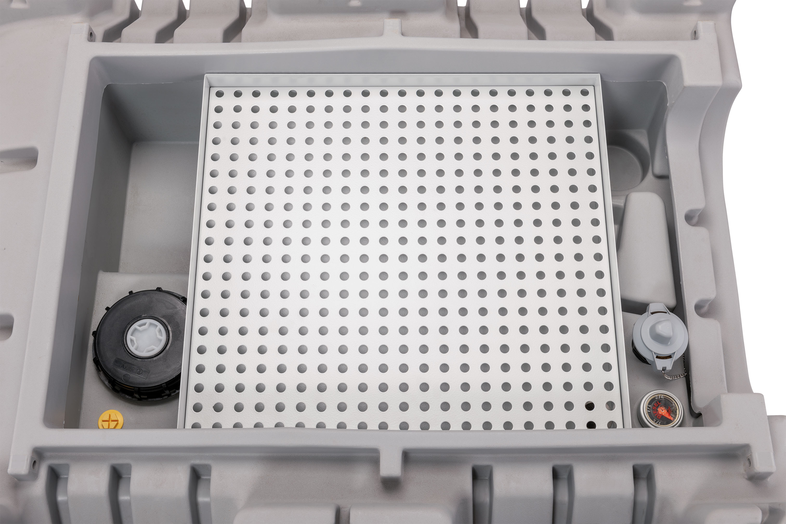 11861_3971-shop Cemo CUBE Altöl-Kompaktanlagen – integrierte Abtropffläche für ölverschmutzte Teile