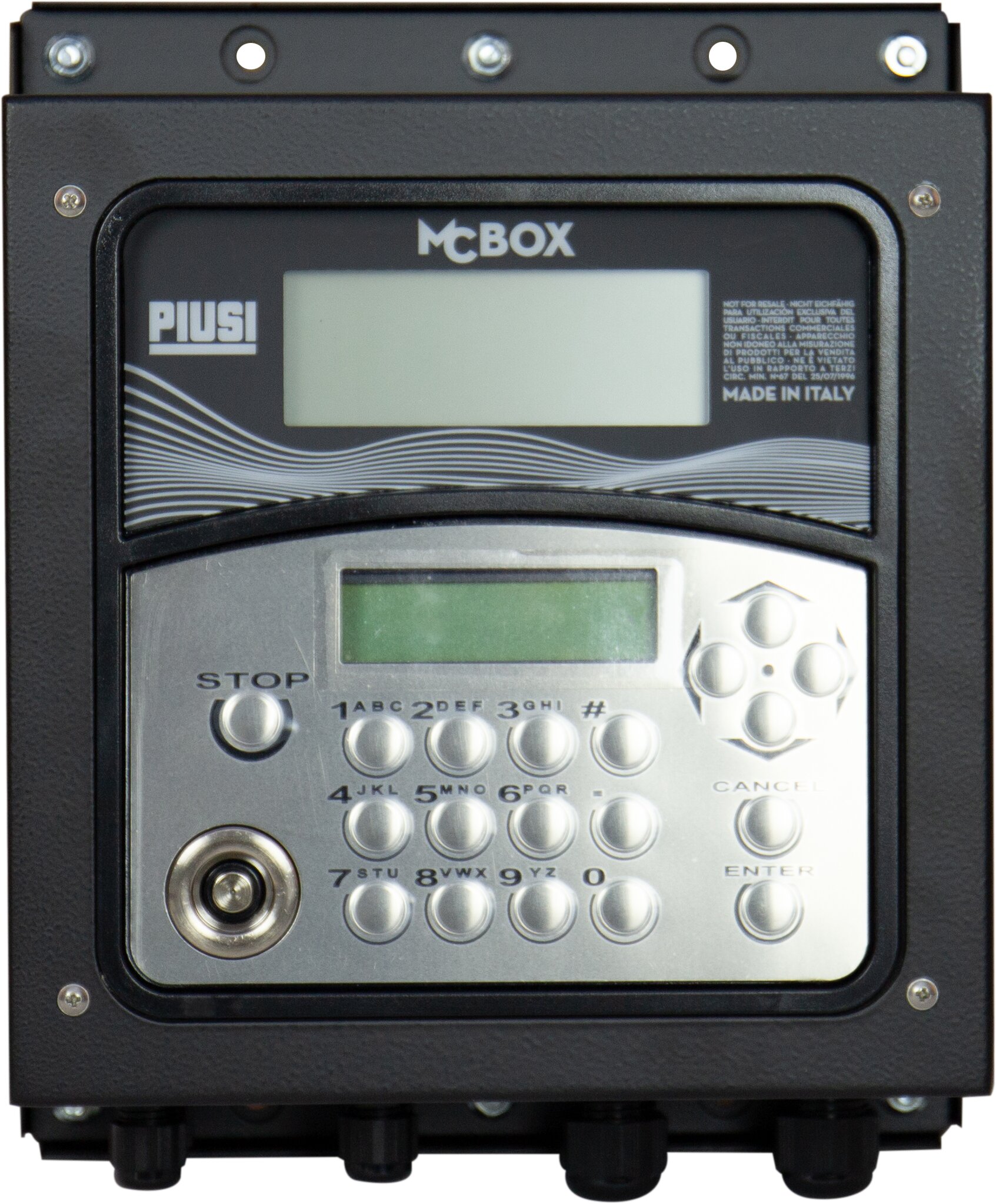 MX-Box compact Tankdatenverwaltung mit Zugangskontrolle serienmäßig über PIN-Code