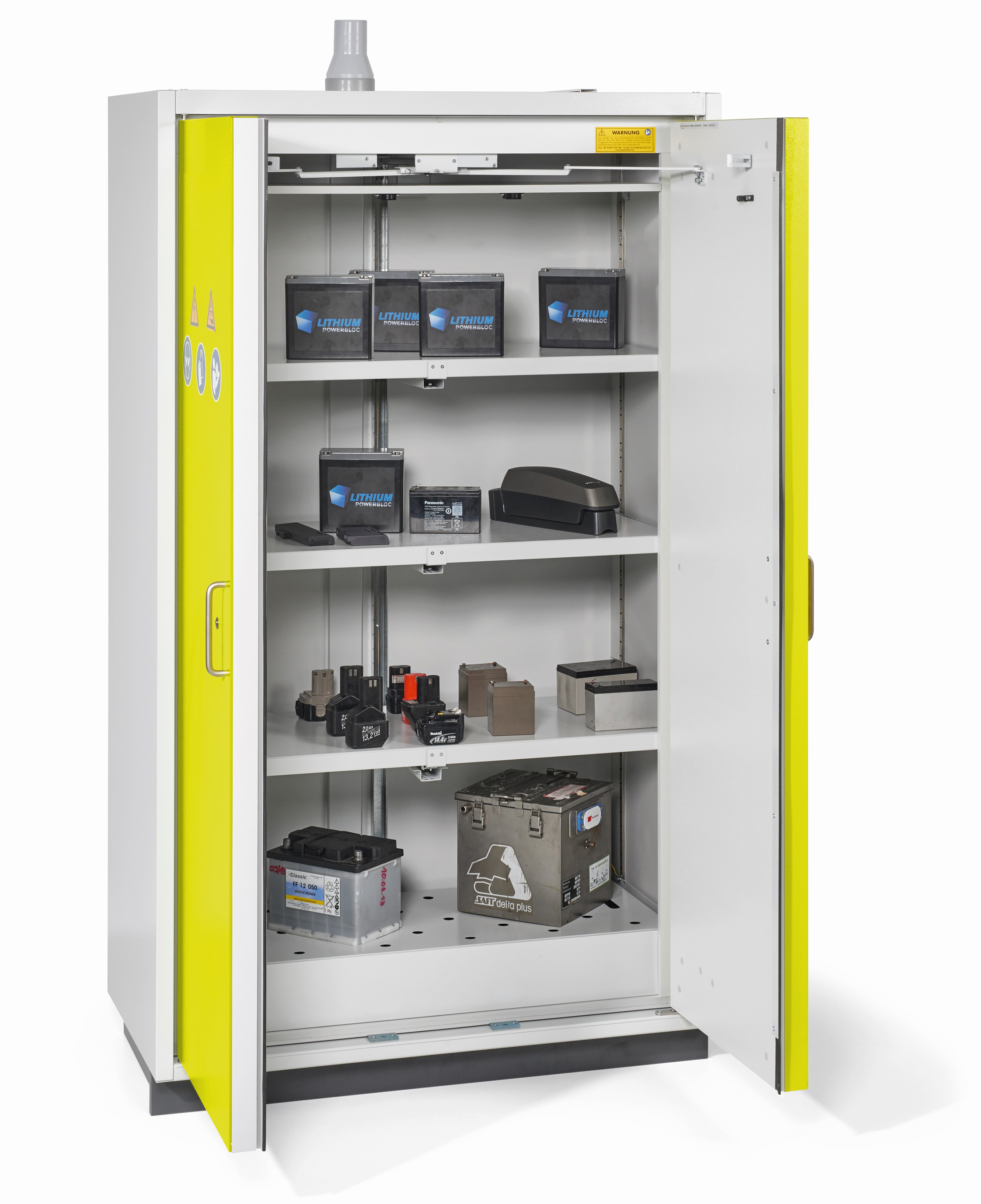 Akku-Sicherheitschrank PRO FWF90 zur Lagerung von Lithium-Batterien