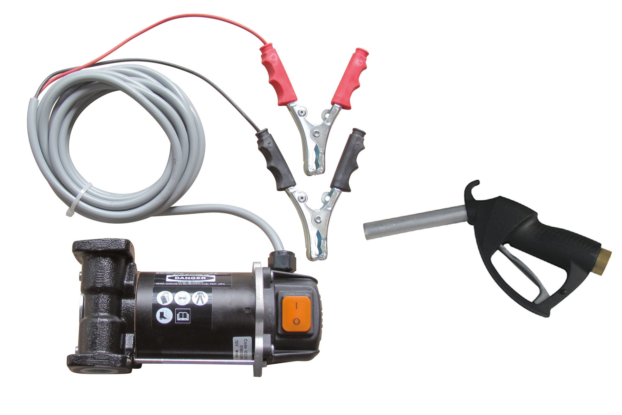 12 Volt Diesel Umfüllpumpe für Zapfpitole Förderleistung 85 Liter