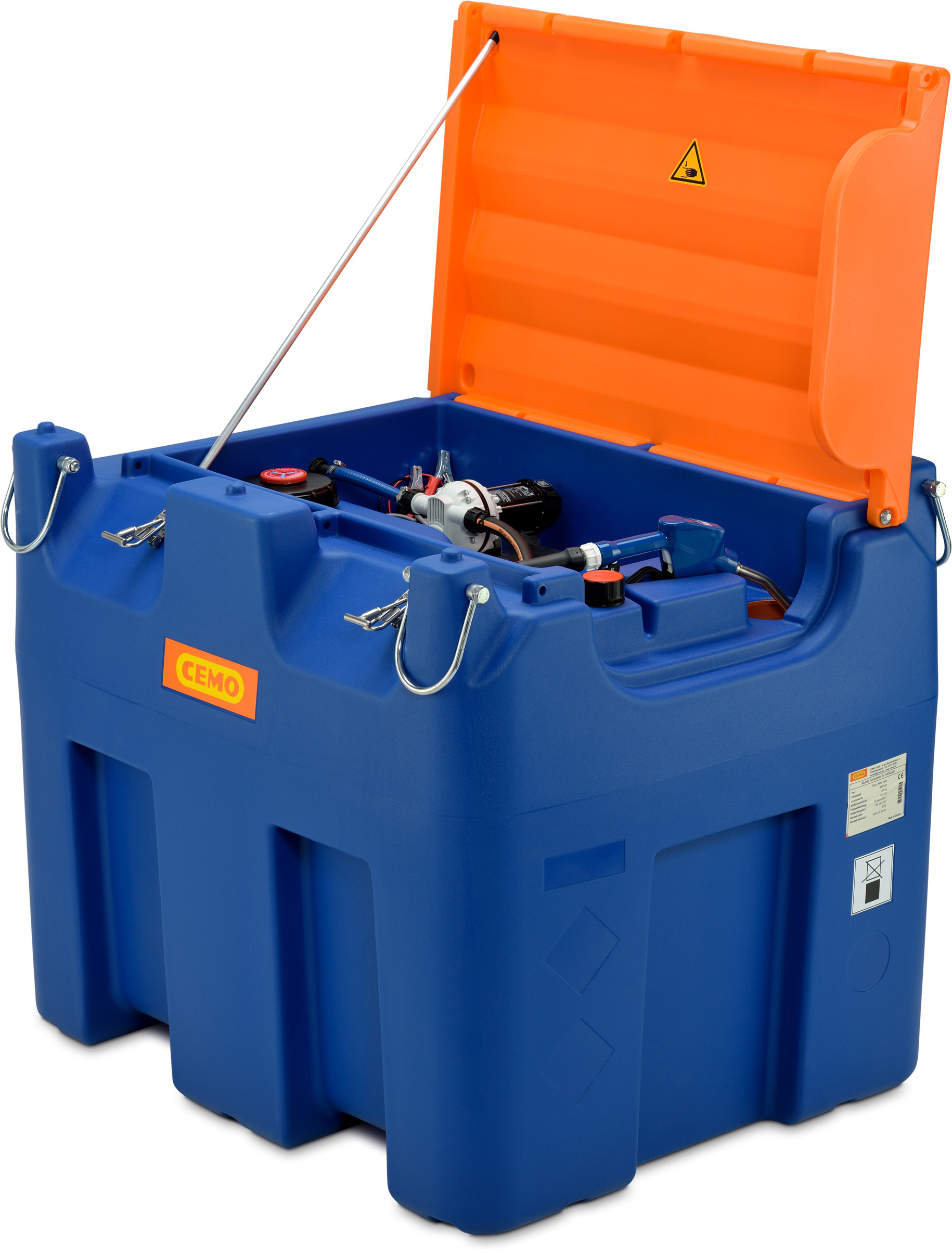 10972_01_Blue-Mobil-Easy-980-L-mit-Elektropumpe-Kranoesen-Klappdeckel Beispielabbildung Cemo Blue-Mobil Easy 980 Liter mit Elektropumpe 12 Volt