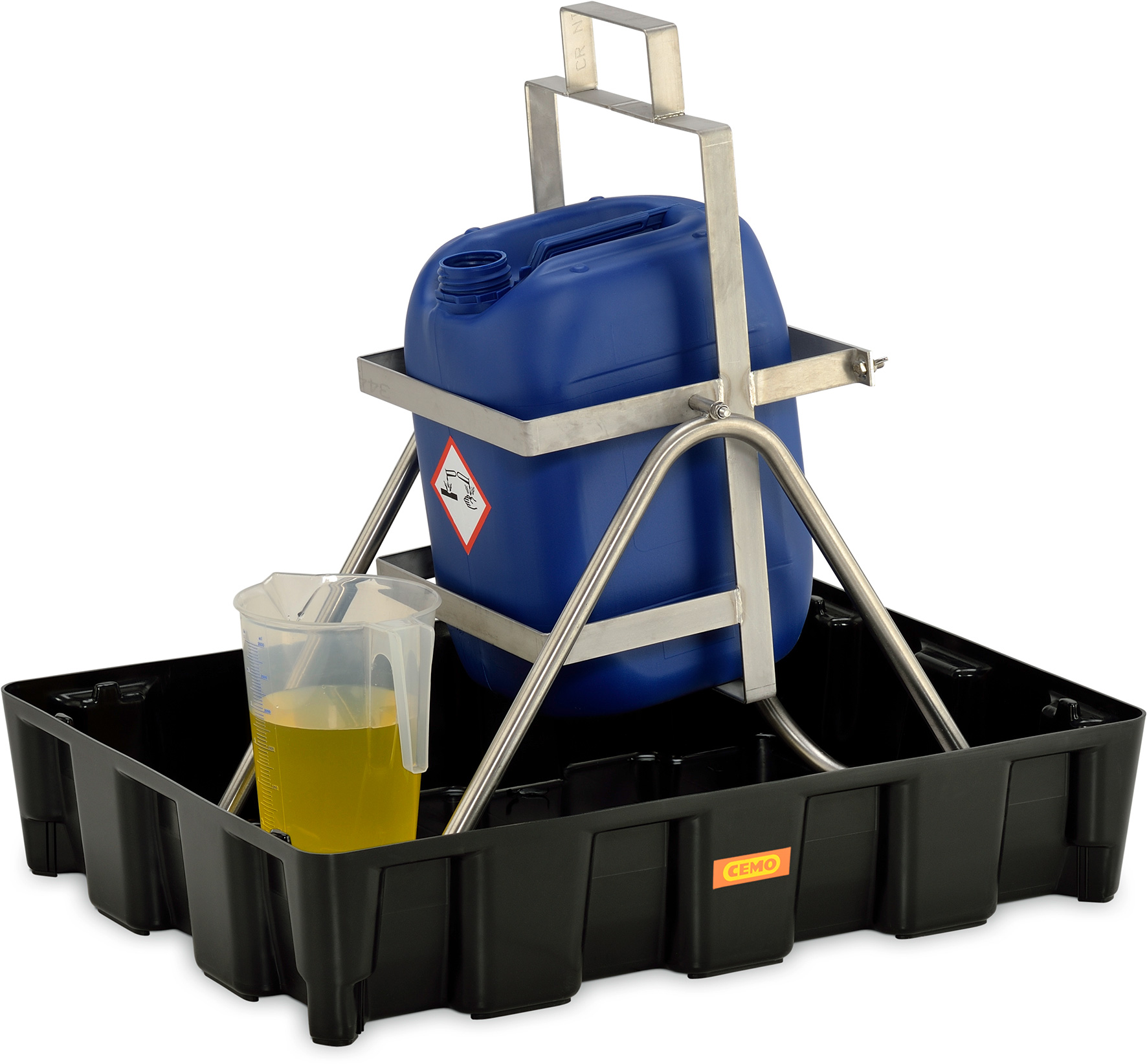 PE-Auffangwanne-HD_Anwendung_10708 Anwendungsbeispiel PE-Auffangwannen 60 ohne PE-Rost