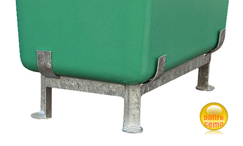 Beispiel Stahlfußgestell für Streugut- und Rechteckbehälter, hoch