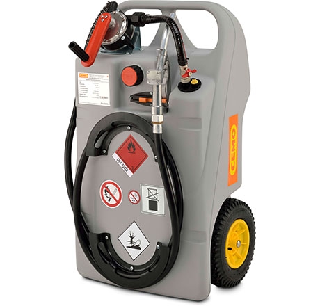 Dieseltrolley 100 Liter mit Kurbelpumpe