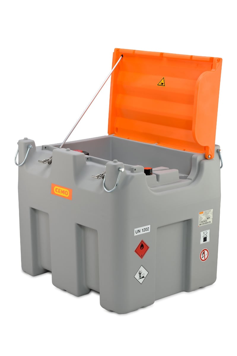 DT-Mobil Easy 980 Liter Generatortank mit Deckel Kiste, Postfach