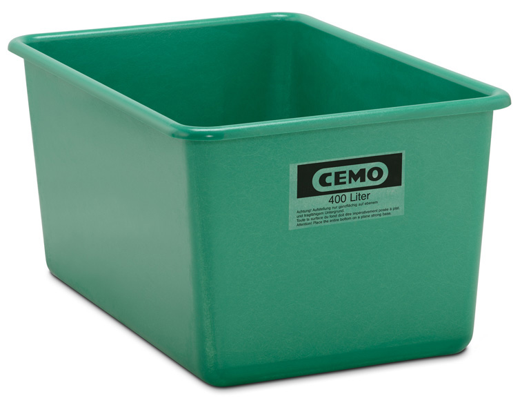 Rechteckbehälter aus GFK 400 Liter grün