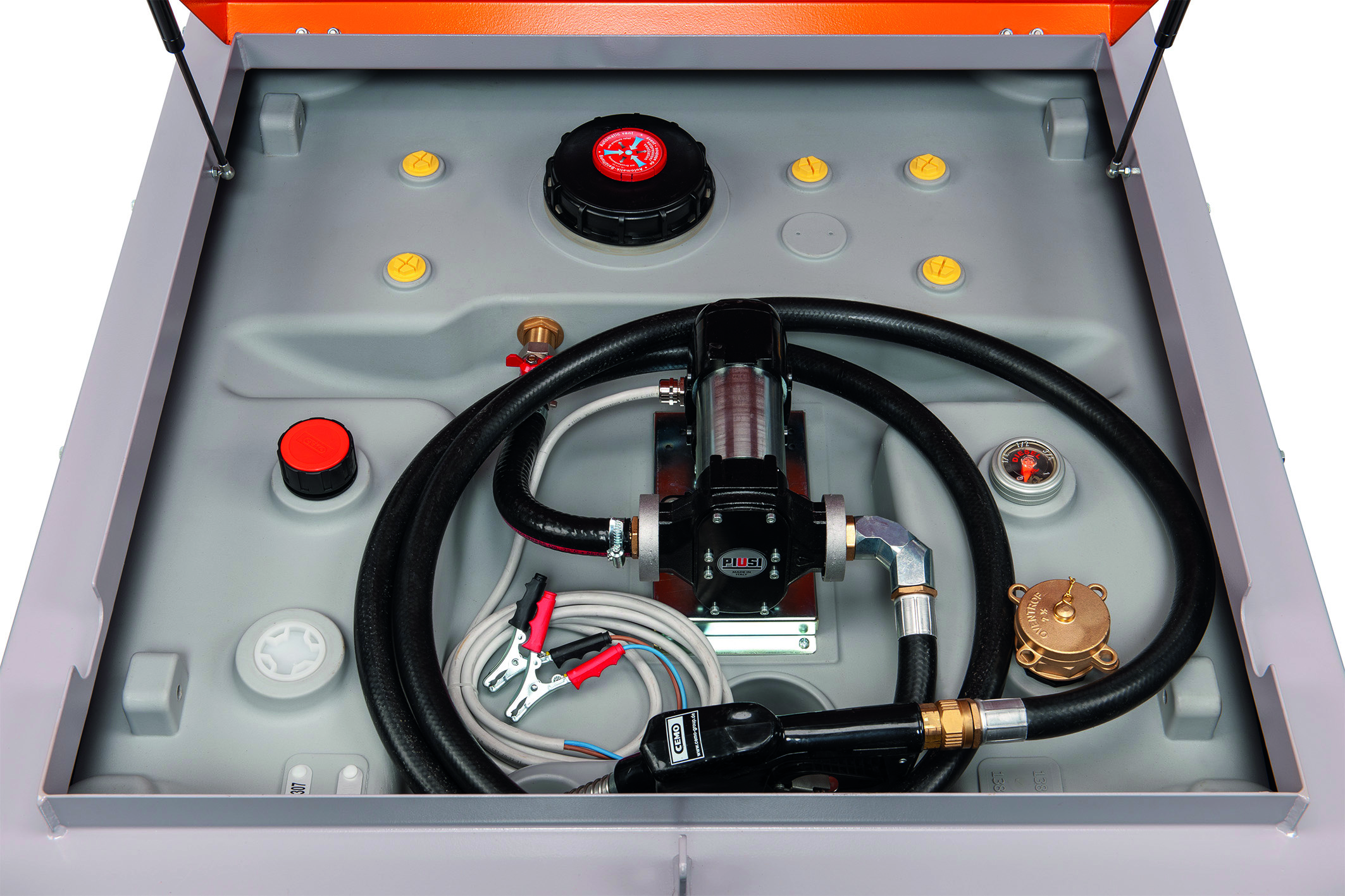 11668-DT-Mobil-PRO_4200 Dieseltankanlage PRO mobil hybrid Basic 980 Liter mit Elektropumpe Cematic DUO