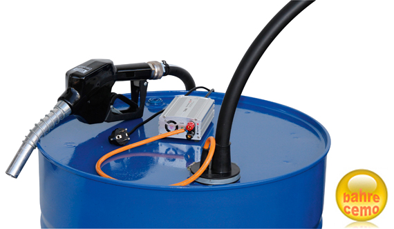 CENTRI-SP30_Diesel-Netzgeraet-AZV_10591 Beispiel Elektropumpe für Diesel CENTRI SP30 mit Netzgerät 230 V montiert auf Fass