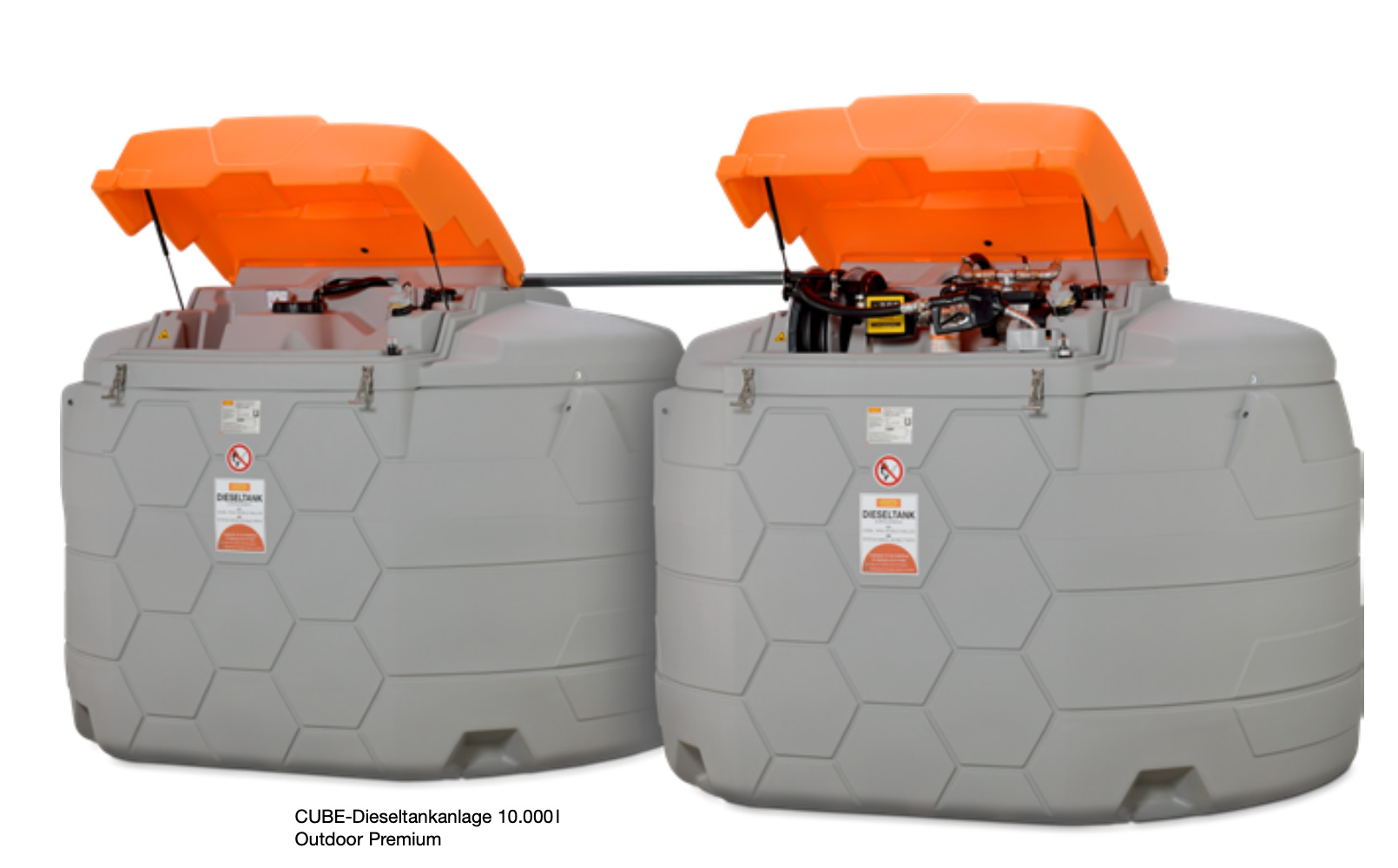 CUBE-Dieseltank Outdoor 5000 Liter mit Erweiterungseinheit I CUBE-Dieseltank Outdoor 5000 Liter mit Erweiterungseinheit I
