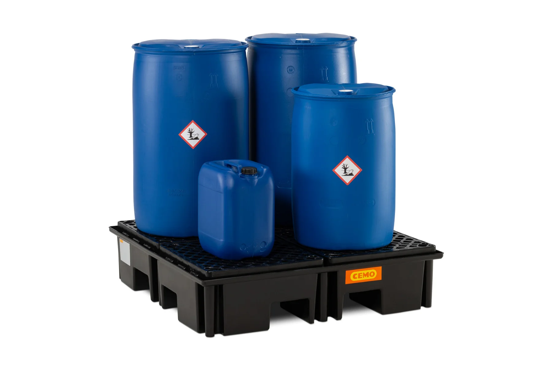 PE-Palettenauffangwanne 220/4 mit PE-Rost