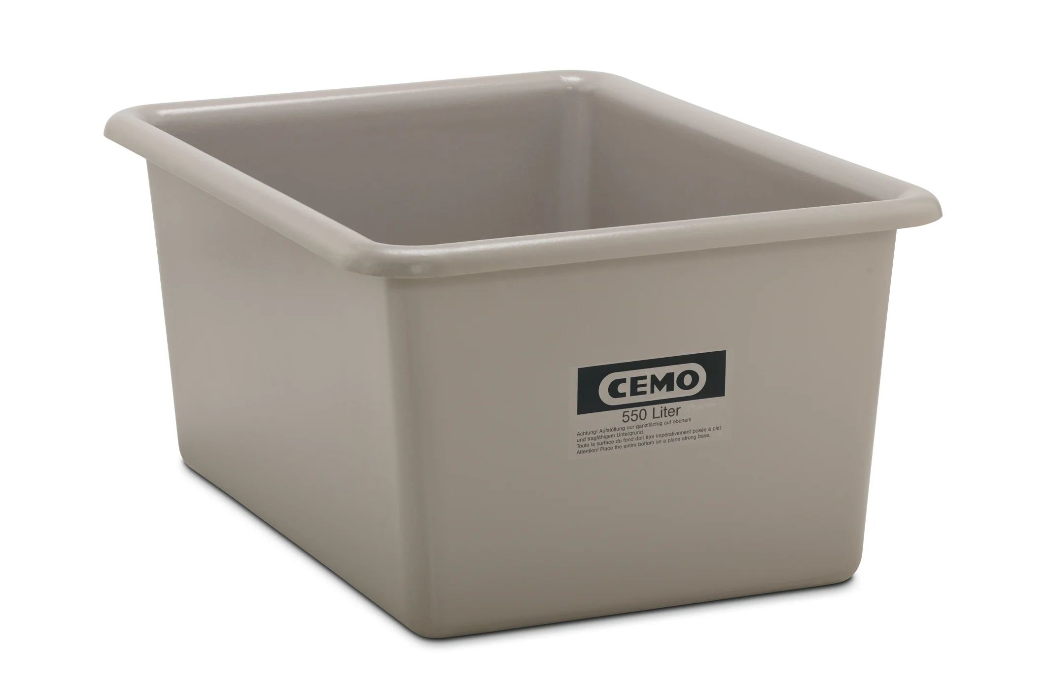 Rechteckbehälter 550 Liter grau