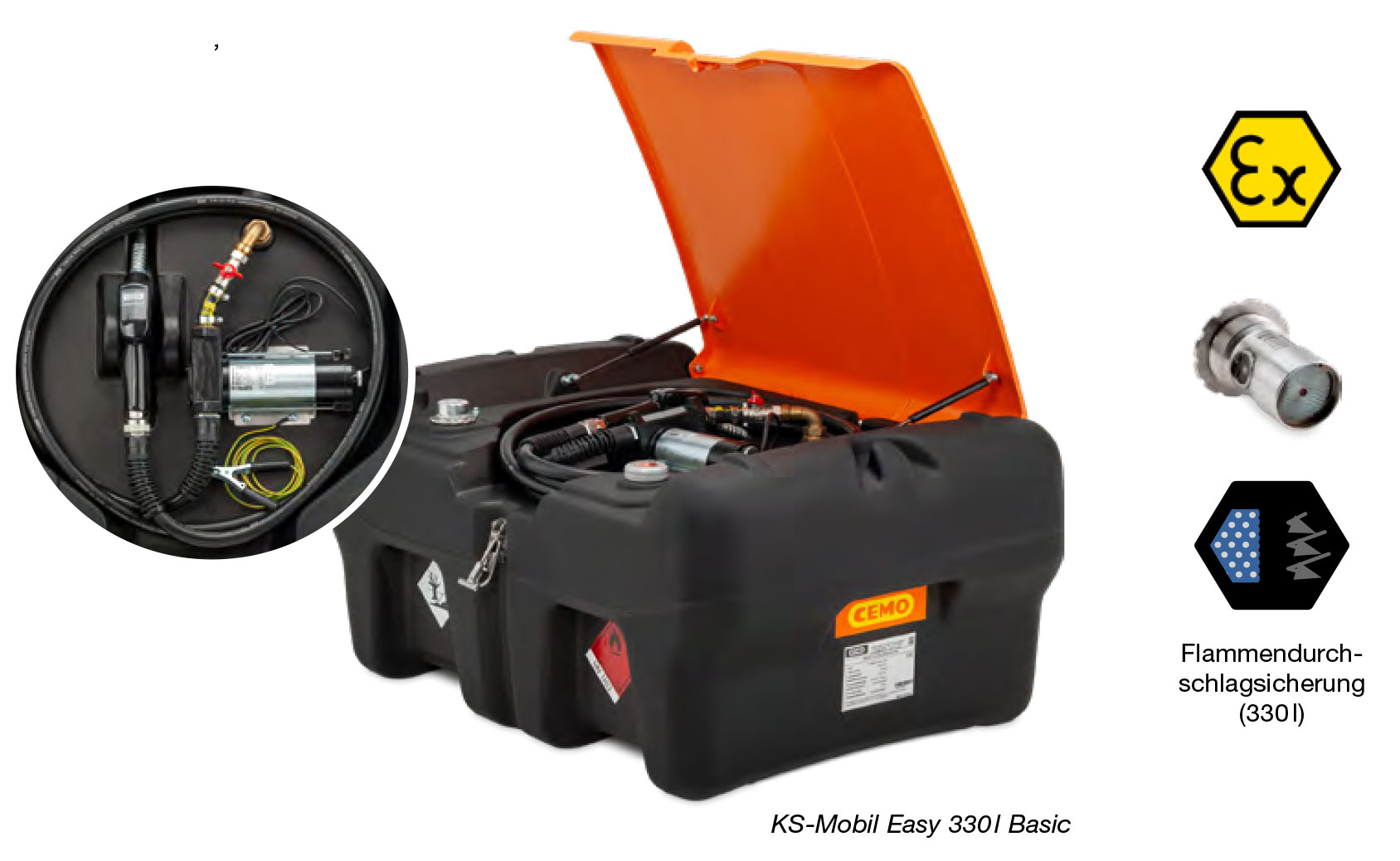 KS Mobil Easy 330 Liter Basic mit Elektropumpe 230 Volt