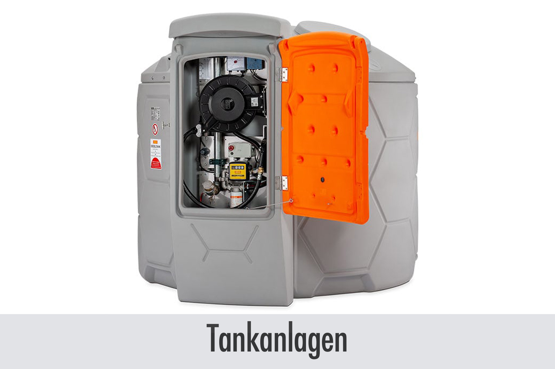 tank, fuel tank, industrial tank, orange access door, gasoline compressor, Tank, Tanklager, Kraftstofftank, Zulaufgerät, orange Deckel, Tank, Tankanlage, Kraftstofftank, Gasbehälter, Industrietank