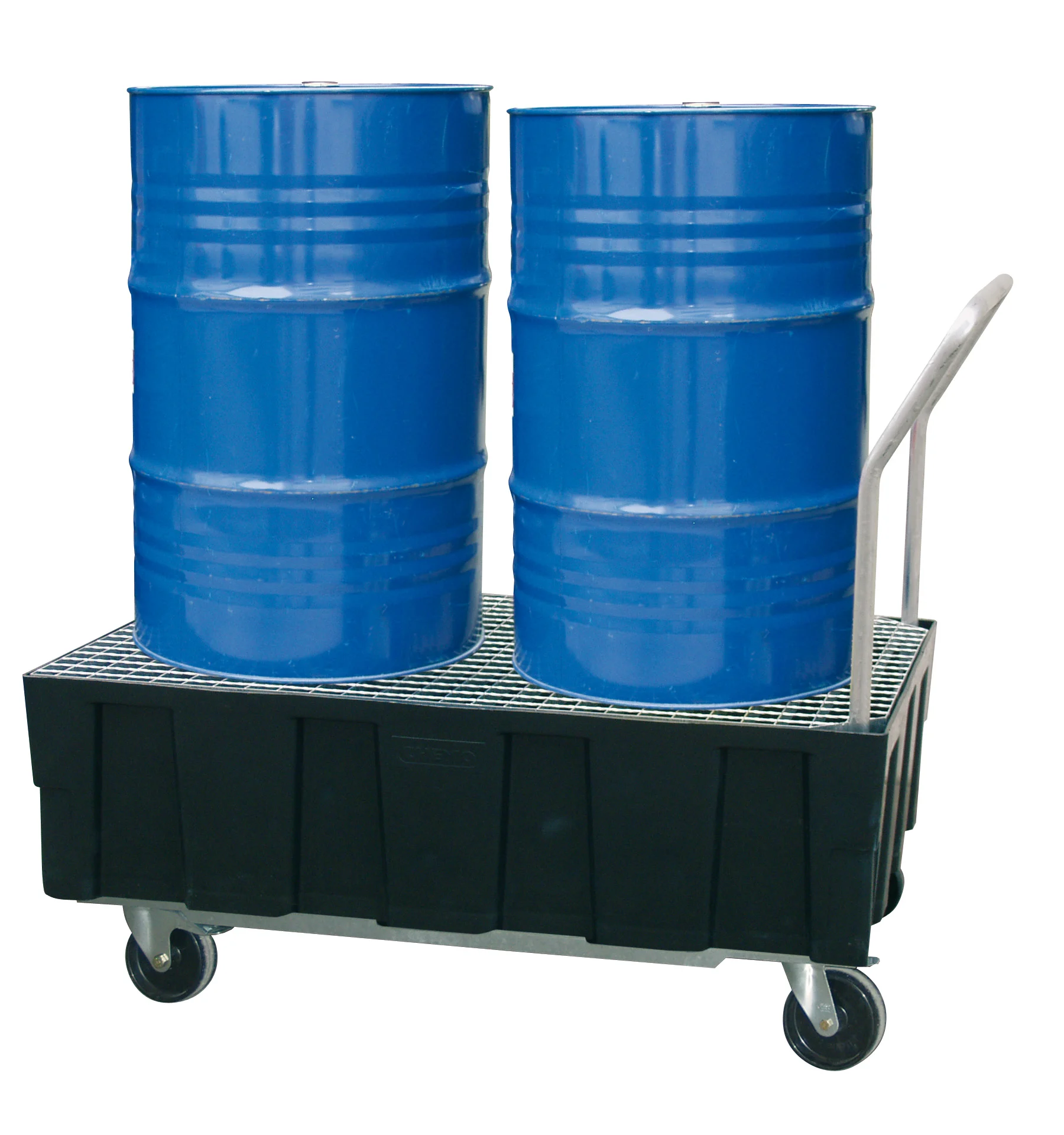 Euro-PE-Auffangwanne 250-2 mobil mit Stahlgitterrost Euro-PE-Auffangwanne 250-2 mobil mit Stahlgitterrost