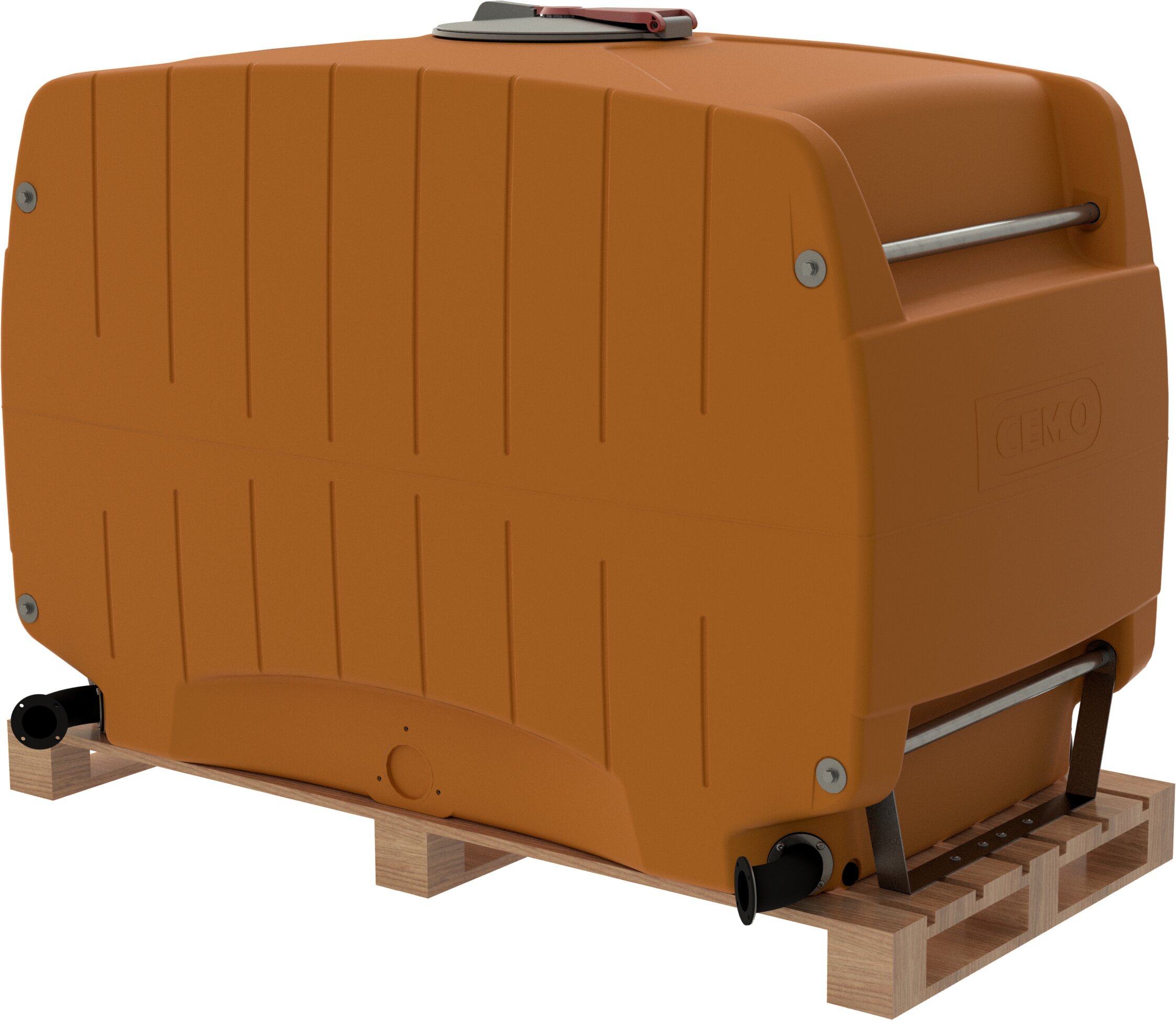 Kraftstofftank, Tanksystem, orange, Gummitank, Transporttank