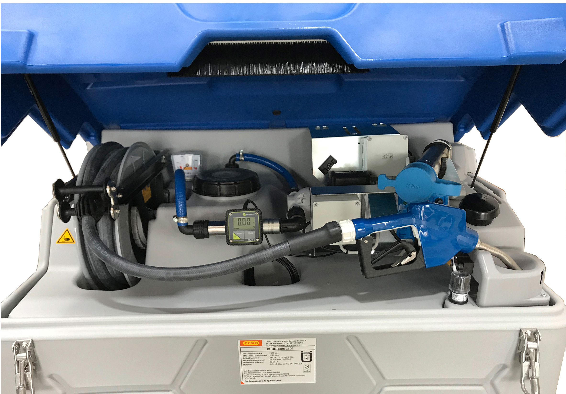 Tankanlage für AUS 32 (AdBlue®) CEMO: Volumen 200 l, mit  Automatik-Zapfventil