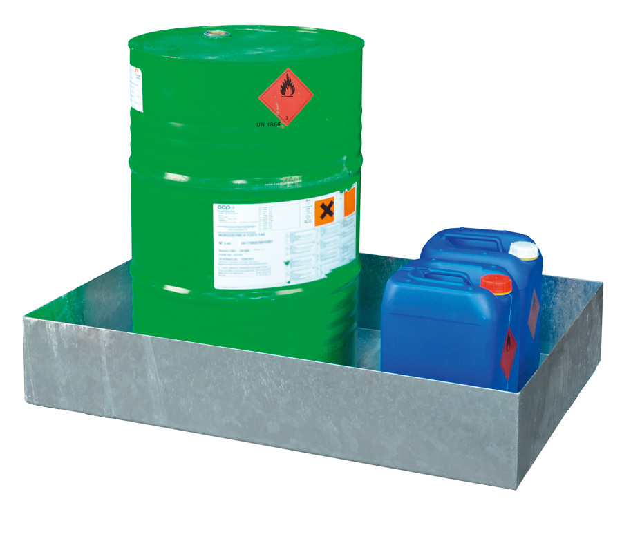 11207-Auffangwanne-Stahl-verzinkt-SW2 Beispiel Auffangwanne Stahl Typ SW 2 verzinkt ohne Füssse und Rost