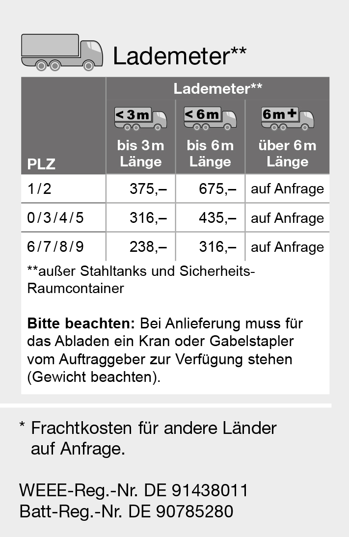 Cemo Frachtkosten nach Lademeter und PLZ für 2025-2026 Cemo Frachtkosten nach Lademeter und PLZ für 2025-2026