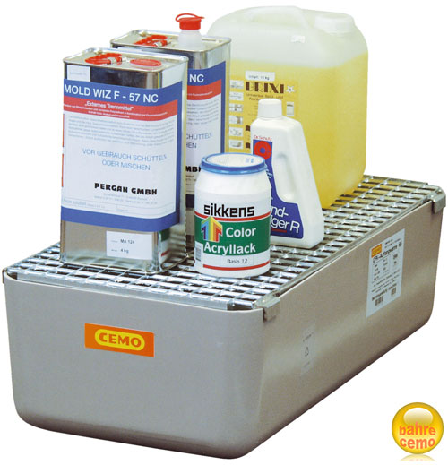 bfdfebed6da160c7242f86b7820974b9 Beispiel Auffangwanne 65 mit verzinktem Stahlgitterrost