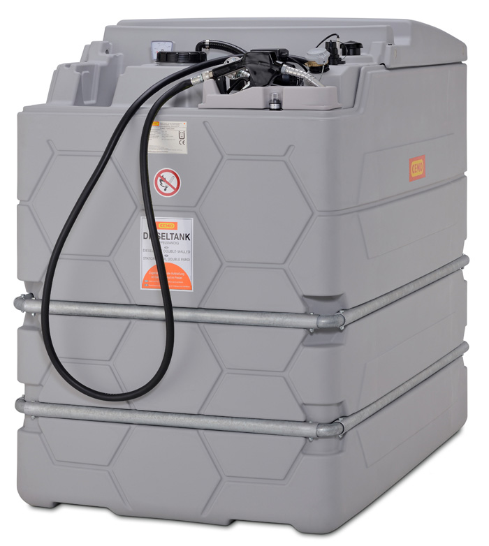 CUBE-Dieseltank_Indoor Cemo Indoor Basic Diesel-CUBE-Tank 1500 Liter – ohne Klappdeckel
