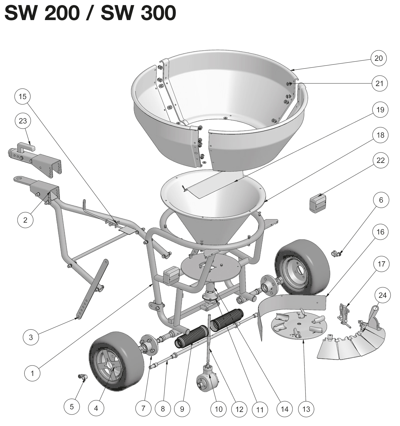 Ersatzteile-Streuwagen-SW200_SW300 Cemo Streuwagen Ersatzteile Übersicht Nummer 12