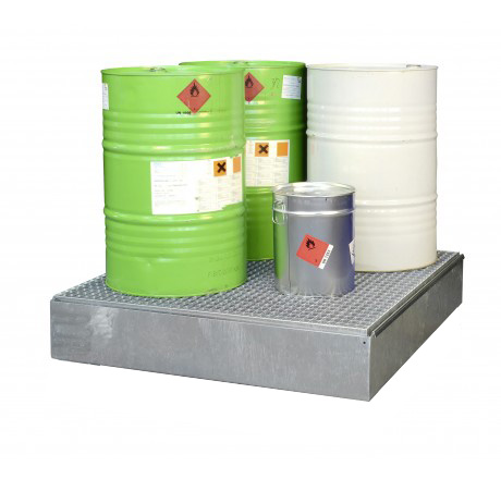 11213-stahl-auffangwann-verzinkt_sw4 Beispiel Auffangwanne Stahl Typ SW 4 verzinkt ohne Füssse mit Stahlgitterrost