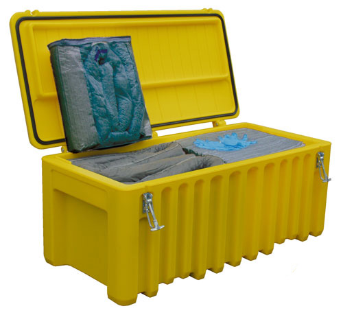 84f2a1b01a4a00813e5ce0752f106898 Cemsorb-Notfallbox mit Aufnahmematerial für 197 Liter Flüssigkeit