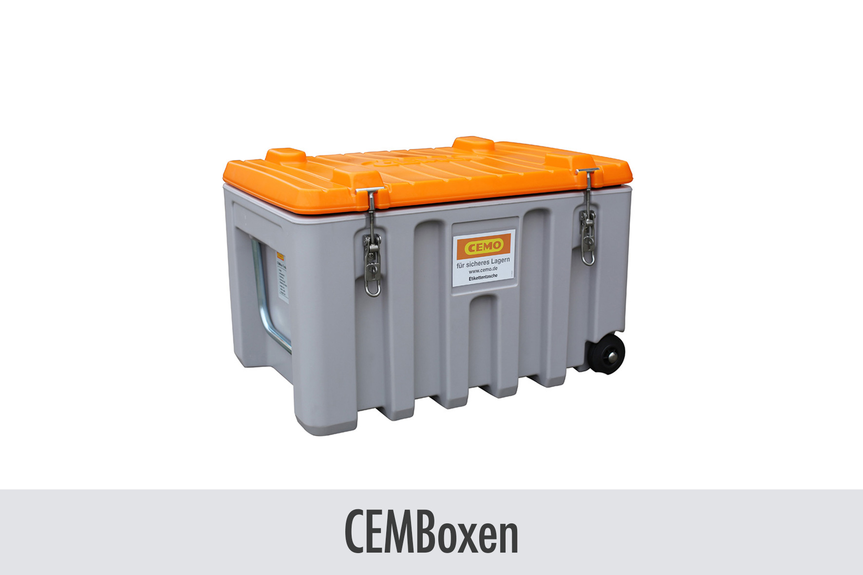 Kastenbox, Kofferbox, Orange Deckel, Gehäuse, Kühlbox, Kastenbox, Werkzeugkiste, Abstellsystem, orange Deckel, Transportbox, Kasten, CEMO Box, Griffkoffer, Tragekasten, Rollbarriere, Koffer, Werkzeugbox, Kiste, Transportbox, Grau/orange