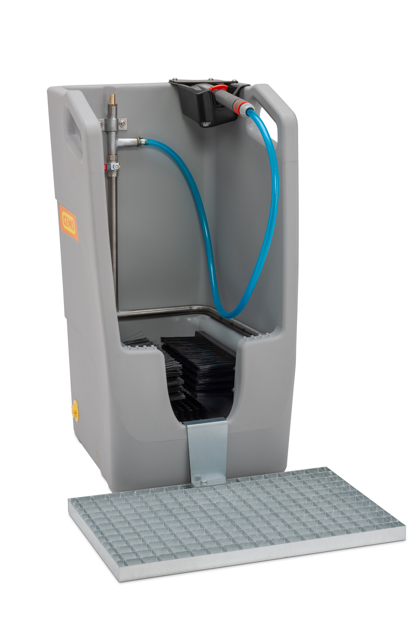 11496-11497_Stiefelreiniger_2021-02 Stiefelreiniger Premium aus PE mit Abstreifrost als optionales Zubehör