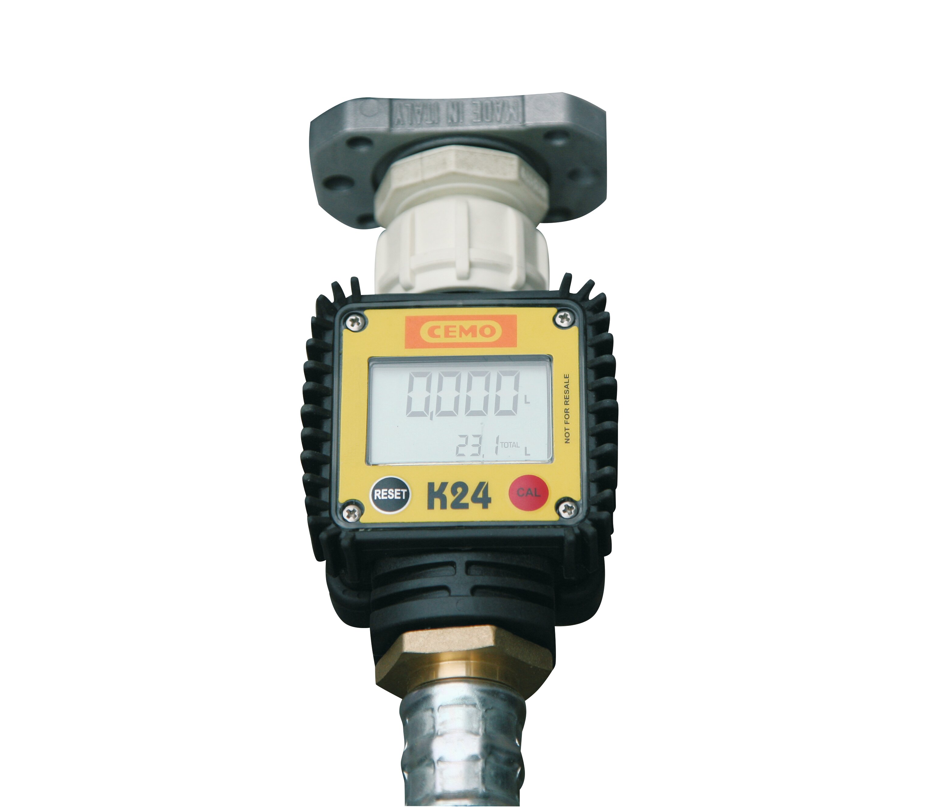 Durchflusszähler digital für DT-Mobil-Easy-Tankanlagen, Gasmeter, Kalibrierten, K24, Digitalanzeige, Schlauchanschluss