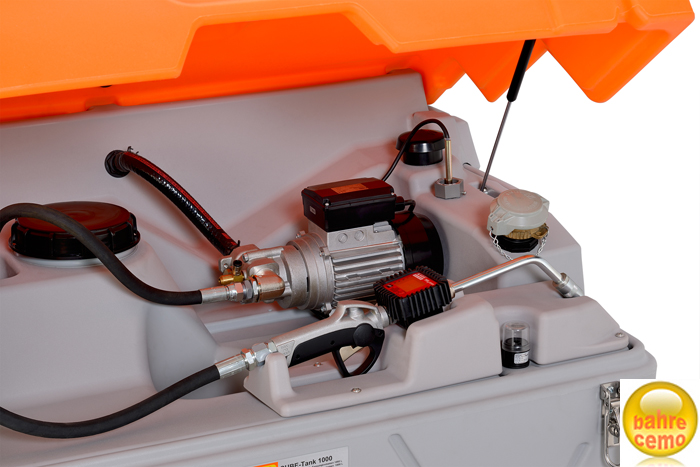 cube_schmierstoff-tank_02204 Elektrozahnradpumpe und digitaler Handdurchlaufzähler