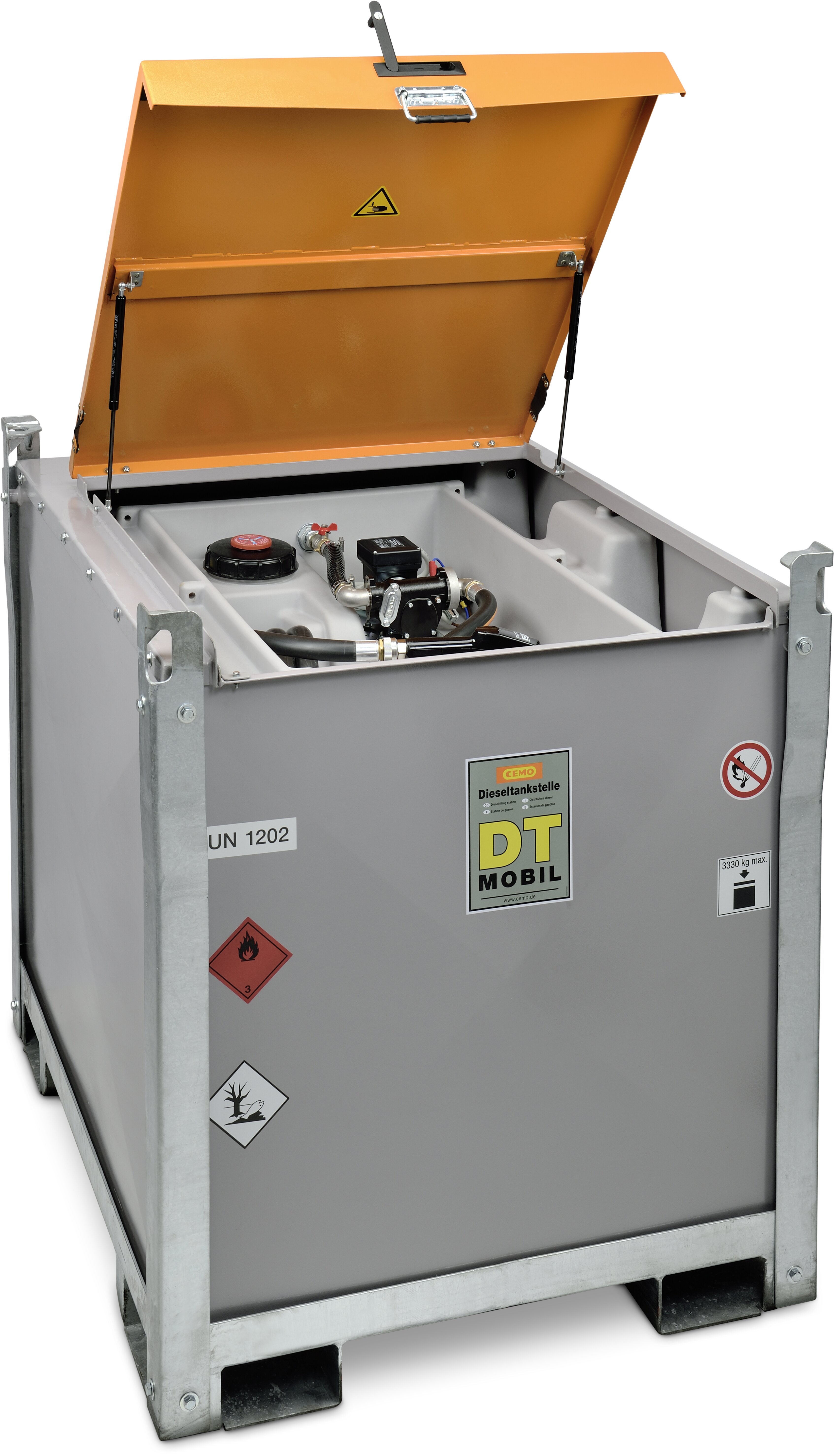 PRO mobil hybrid8 980 Liter Dieseltank BASIC mit Cematic Duo 12 / 24 Volt Pumpe, Postfach, Gerät