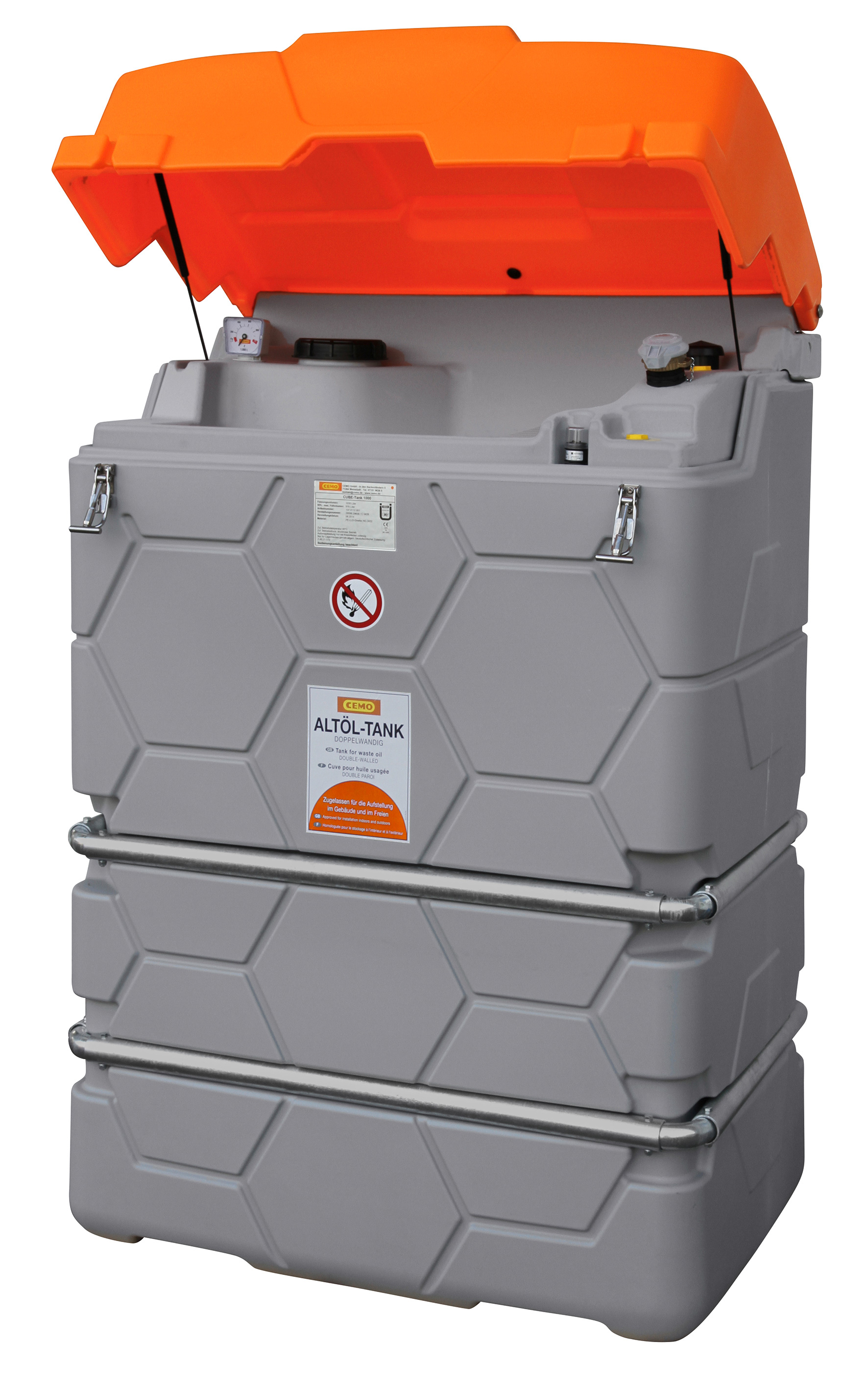 CUBE-Altoel-Tank-Outdoor-1000l_10480 CUBE Altöltank 1000 Liter mit Klappdeckel für Außenbereich