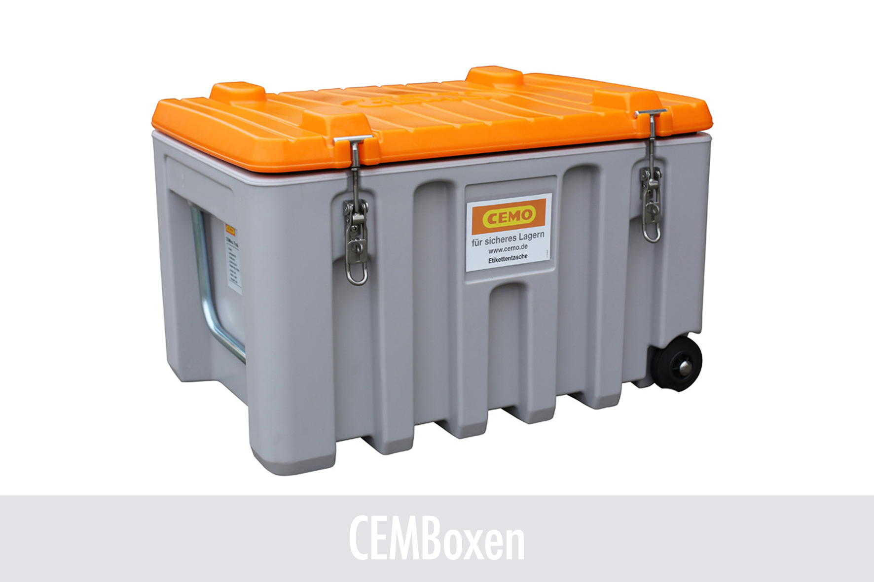 Kühlbox, Tragebox, Kunststoffbox, orange Deckel, Gepäckbox