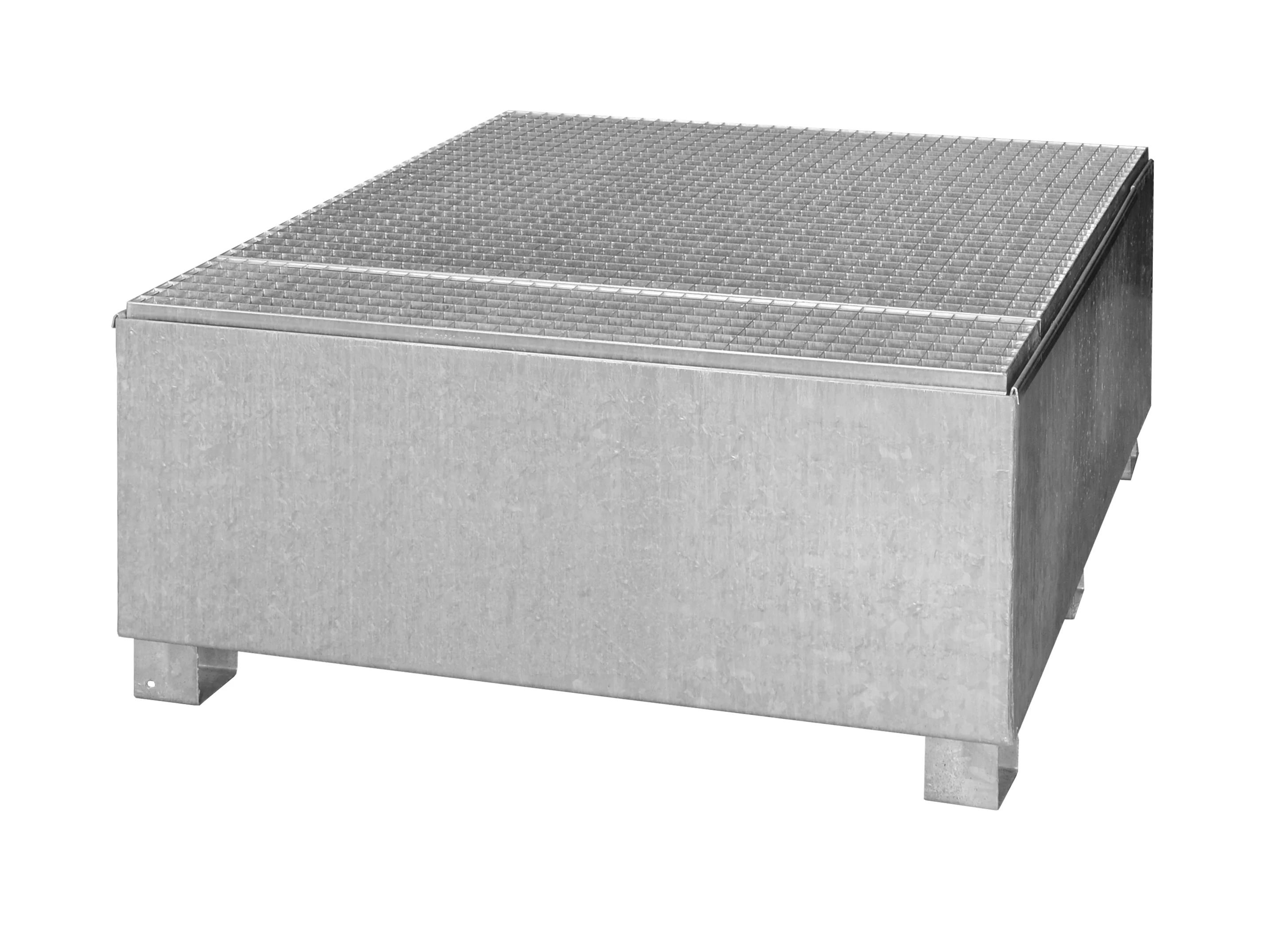 IBC-Auffangwanne aus Stahl GS1a mit Abfüllfläche und Gitterrost IBC-Auffangwanne aus Stahl GS1a mit Abfüllfläche und Gitterrost