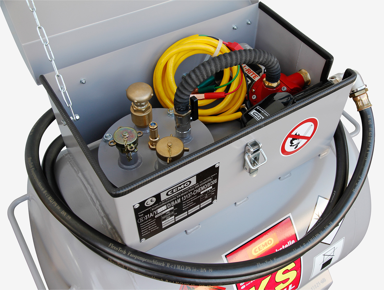 Beispiel Benzintankanlage KS-Mobil 300 Liter mit Handpumpe