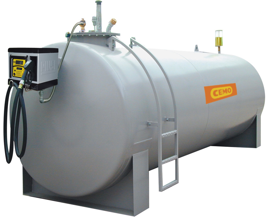 Stahltank_mitZubehoer_CUBE-MC Stahltank-Dieseltankstation mit Elektropumpe CUBE 70 MC50