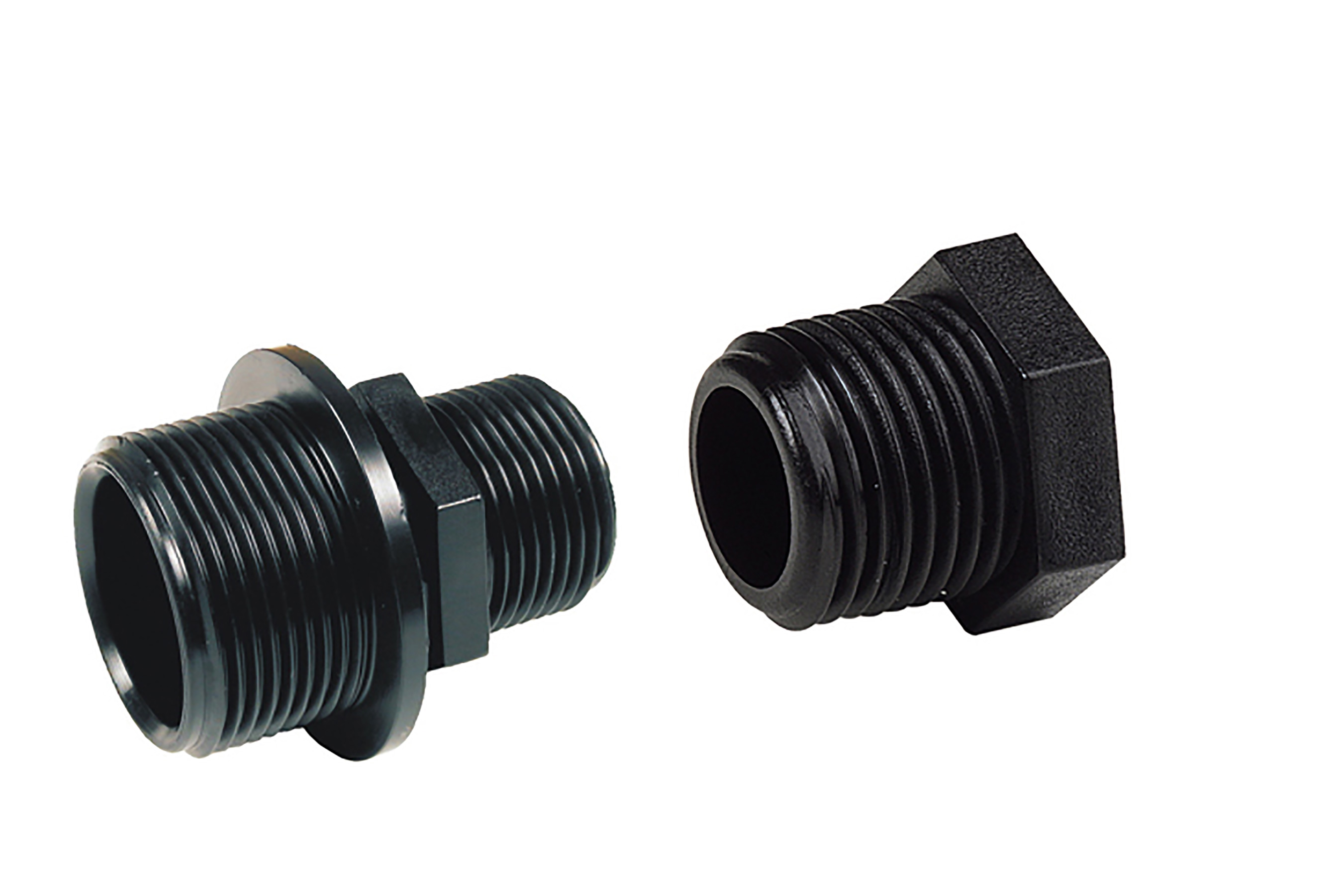 Stopfen-Reduzierstu-ck Adapter-Set aus PP, 2" auf ¾" Aussengewinde , Kamera, Elektronik